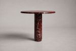 Marylou Rosso Levanto Red Marble Round Table | Dining Table in Tables by HamamDecor LLC