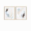 Set of 2 Soft Motion | Prints in Paintings by NLS Design