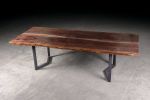 Black Walnut Whistlepunk Table | Dining Table in Tables by Urban Lumber Co.. Item made of walnut with steel