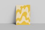 Yellow Waves Art Print | Prints by Britny Lizet. Item made of paper works with boho & contemporary style