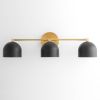 3 Bulb Vanity Light - Model No. 7565 | Sconces by Peared Creation. Item composed of brass