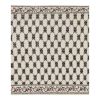 Vintage Turkish Jajim Kilim Rug with Floral Border | Area Rug in Rugs by Vintage Pillows Store. Item composed of wool and fiber