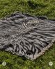 AEON Tiger Blanket Black White Gold | Linens & Bedding by Sean Martorana. Item composed of cotton