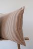Amber and Cream Linen Stripe Pillow 24x24 | Pillows by Vantage Design
