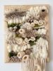 Framed unique coral reef wall hanging with crocheted details | Tapestry in Wall Hangings by Awesome Knots. Item composed of wood and cotton