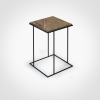 FramE - Forset brown side table | Tables by DFdesignLab - Nicola Di Froscia. Item composed of steel and marble in minimalism or contemporary style