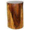 Haussmann® Wood Stump Stool or Stand 11-14 in DIA x 18 in H | Chairs by Haussmann®