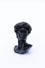 Black David Greek Head Candle - Roman Bust Figure | Ornament in Decorative Objects by Agora Home. Item works with minimalism & contemporary style