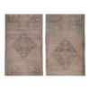 Distressed Low Pile Rug Turkish Yastik Small Rug - a Pair | Area Rug in Rugs by Vintage Pillows Store. Item composed of cotton and fiber