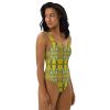 One Piece Swimsuit - Jubilee - Impressionist Floral Art | Work by Eman's Gallery