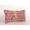Handmade Turkish Sofa Carpet Cushion Cover, Faded Oushak Rug | Pillows by Vintage Pillows Store