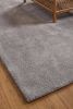Light Grey Plush Area Rug | Hand Tufted Wool Living Room Carpet | Modern Minimalist | Rugs by Krafcreation. Item composed of cotton in minimalism or mid century modern style