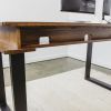 ROMI Stage Desk - Prototype - Library Oak | Tables by ROMI. Item made of oak wood works with minimalism & mid century modern style