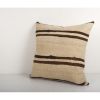 Sqaure Oriental Kilim Pillow Cover, Hemp Organic Wool Cushio | Cushion in Pillows by Vintage Pillows Store