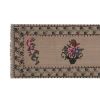 1970s Vintage Floral Handmade Narrow Kilim Runner Rug | Rugs by Vintage Pillows Store. Item made of wool & fiber