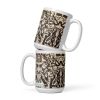 Coffee Mug - Fragments of Memory - Abstract Ink Splash | Work by Eman's Gallery