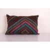 Turkish Pastel Kilim Pillow Cover, Kilim Rug Lumbar Pillow C | Cushion in Pillows by Vintage Pillows Store