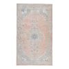 Handwoven Large Entryway Carpet from Turkey, Wool Faded Turk | Area Rug in Rugs by Vintage Pillows Store. Item composed of cotton