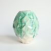 Oblique in Jade | Vase in Vases & Vessels by by Alejandra Design. Item composed of ceramic