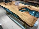 Custom Epoxy Resin Table Handmade Epoxy Resin Dining Table By Tinella