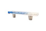 Pebble Pacific Tide Ombré 3” CC Pull | Hardware by Windborne Studios. Item composed of stone and glass