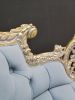 French Style Settee / Powdered Gold Leaf Finish/Hand Carved | Love Seat in Couches & Sofas by Art De Vie Furniture