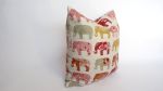 elephant pillow cover // elephant print cushion cover | Pillows by velvet + linen