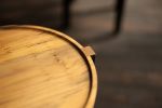 Black and Gold Round Modern Side Table | Waverly | Tables by Alabama Sawyer