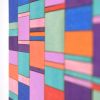 Intersecting Stripe Block Colour Study Painting | Collage in Paintings by Amelia Coward