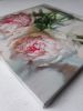 Peonies oil painting canvas original art Floral painting | Oil And Acrylic Painting in Paintings by Natart. Item composed of canvas and synthetic in contemporary style