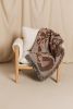 The LA CARA GREEN Jacquard Woven Throw Blanket, Abstract Art | Linens & Bedding by Parker Heath | PAR  KER made. Item made of cotton with fiber works with minimalism & mid century modern style