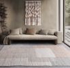 Handmade Jute Wool Flatweave, Neutral Ivory Area Carpet, Beige Textured Boho Decor | Area Rug in Rugs by Swiflo