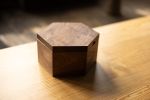 Hexagon Bread Box with Removable Lid in Urban Wood | Vessels & Containers by Alabama Sawyer