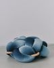 (L) Sage Velvet Knot Floor Cushion | Pouf in Pillows by Knots Studio. Item made of wood with fabric