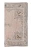 Vintage Geometric Oriental Turkish Neutral Pale Color Oushak | Area Rug in Rugs by Vintage Pillows Store. Item made of cotton & fiber