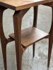 Modern Wood Console Table: Sculptural Entryway Sofa Table, USA made | Tables by Marco Bogazzi