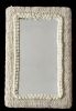Ivory Handwoven Wool Frame | Modern Boho Rustic Wall Mirror for Living Room and Bedroom | Decorative Objects by Swiflo