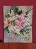 Bridal bouquet painting from photo, Wedding flowers portrait | Oil And Acrylic Painting in Paintings by Natart. Item made of canvas with synthetic