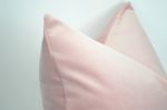 blush velvet pillow // blush velvet cushion // blush pillow | Pillows by velvet + linen