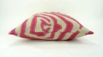 stripe linen pillow // zebra print pillow // pink zebra | Pillows by velvet + linen