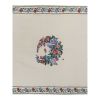 Handwoven Floral Pattern Needlepoint Kilim Rug, Wall Hanging | Area Rug in Rugs by Vintage Pillows Store. Item made of wool & fiber