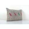 Gray Wool Pillow Cases Fashioned Out of a Mid-20th Century | Cushion in Pillows by Vintage Pillows Store. Item composed of cotton