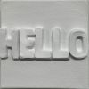 Hello 4" x 4" | Mixed Media in Paintings by Emeline Tate. Item composed of canvas & synthetic