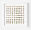 One Hundred London Infrastructure Pink and Green Map Dots Collage | Paintings by Amelia Coward