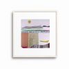 6x6 Original Collage Art | Golden Boat by Shilo Ratner | Work by Shilo Ratner