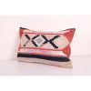 Turkish Pastel Pink Kilim Pillow Cover, Kilim Rug Lumbar Pil | Cushion in Pillows by Vintage Pillows Store