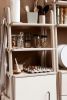 Modular wall shelving, Mid century modern kitchen org. | Storage by Plywood Project. Item made of oak wood compatible with minimalism and mid century modern style
