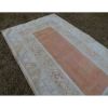 1970s Vintage Pastel Handwoven Turkish Oushak Rug | Area Rug in Rugs by Vintage Pillows Store. Item made of cotton