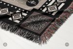 Essence - Cervidae Deer Jacquard Woven Blanket | Linens & Bedding by Sean Martorana. Item composed of cotton