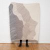 Reef Throw | Flax/hemp | Linens & Bedding by Jill Malek Wallpaper. Item composed of cotton